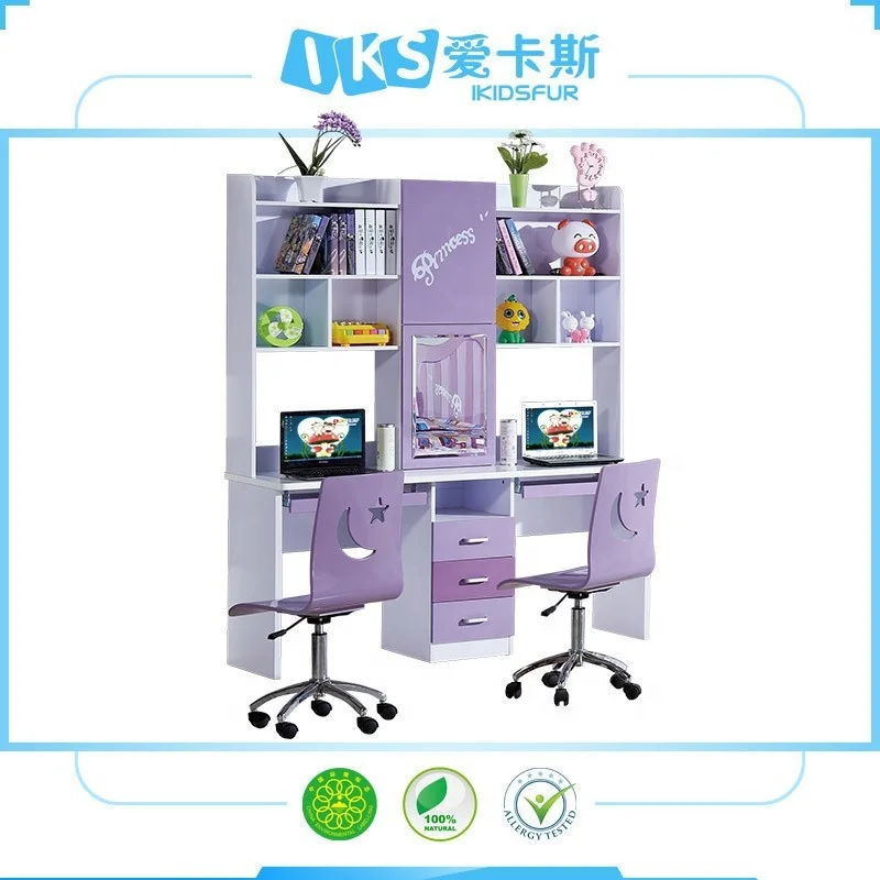 MDF 5-10 years old children table , double table sets 8106#