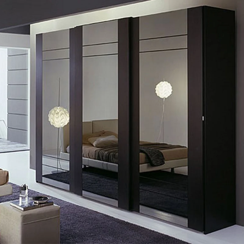 Professional laminate color combinations wardrobe with mirror