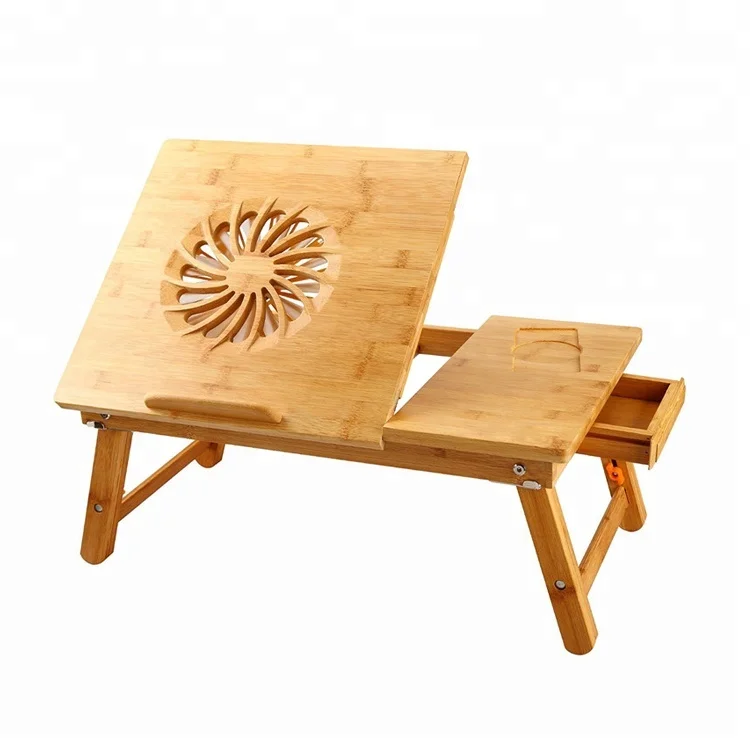 Lap Desk With Flip Top Bamboo Lap Desk