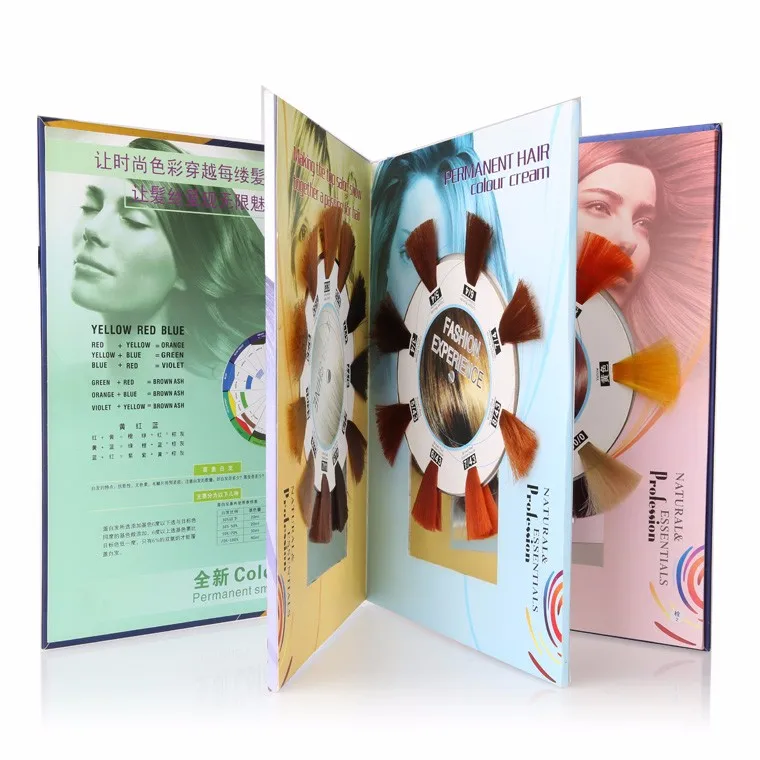 
Hot sale hair dye color with PPD free displaying chart 