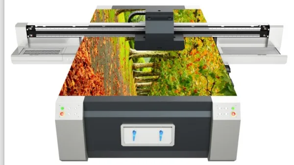 Professional manufacturer AMJ 2513 for glass wood plastic pvc metal acrylic flatbed LED UV printer