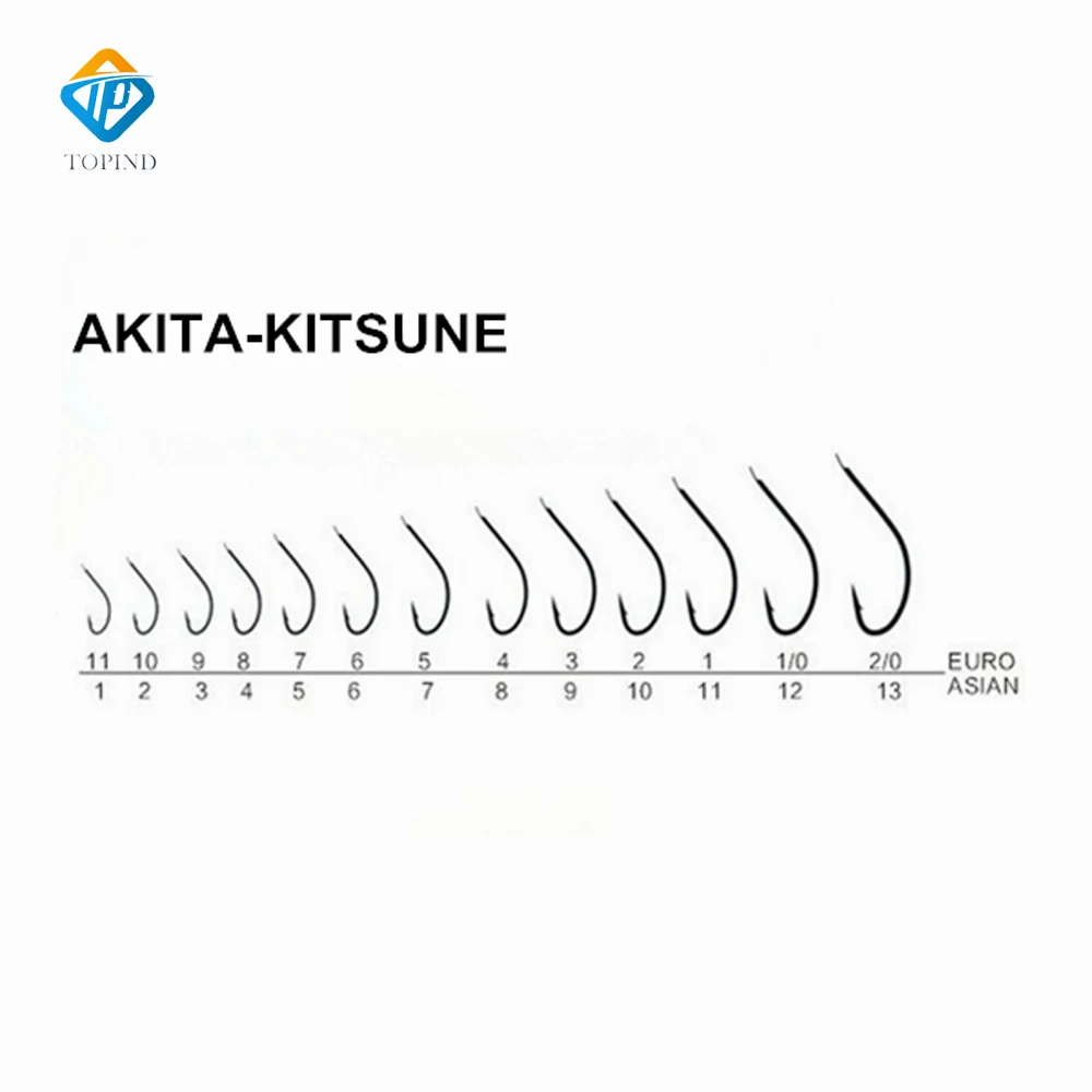 2016 Black Color fishing hook AKITA-KITSUNE fishing hook