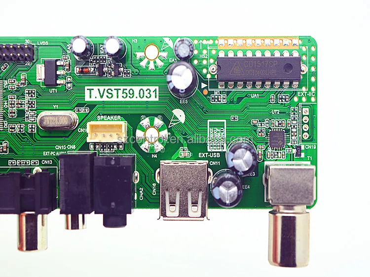 VGA+HD MI+CVBS+U SB LVDS LCD controller board,TSUMV59 IC chip