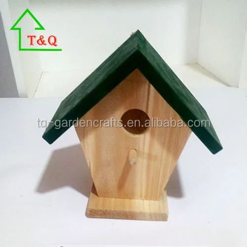 Hung Wall Bird House With a Nail