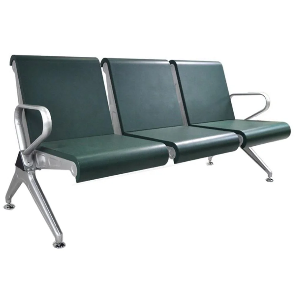 commercial 3 seats metal waiting chairs for hospital bus station and airport