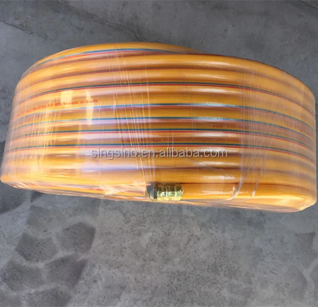 
Ponaflex Vital Yellow High Pressure PVC Spray Hose With Brass Nozzles / 3layer / 5layer 