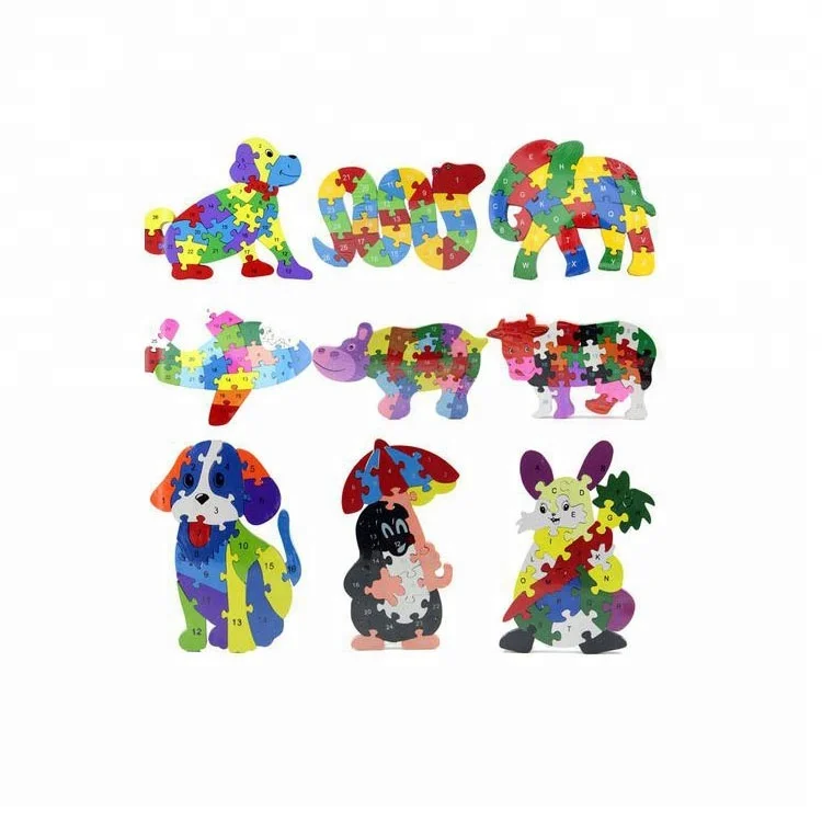 
Wooden Animal Alphabet Jigsaw Puzzle,Wooden Baby Puzzle,Oem New Promotional 3D Wooden Puzzle Toys 