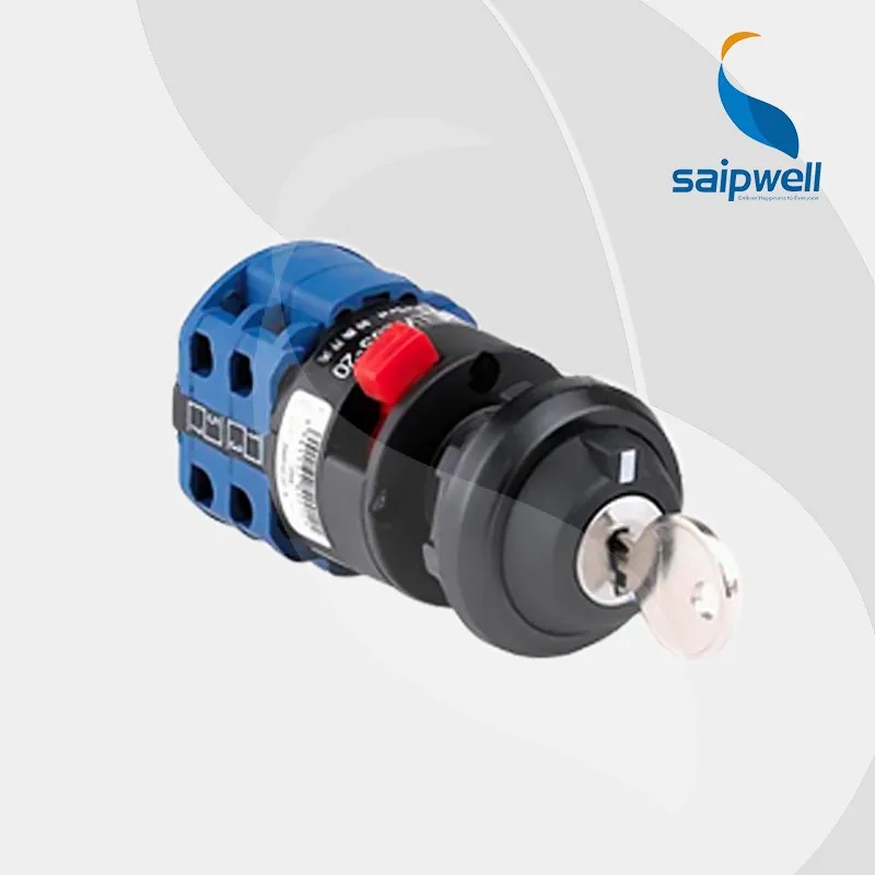 Электрический поворотный кулачковый переключатель 120 В с ключом (LW26S)