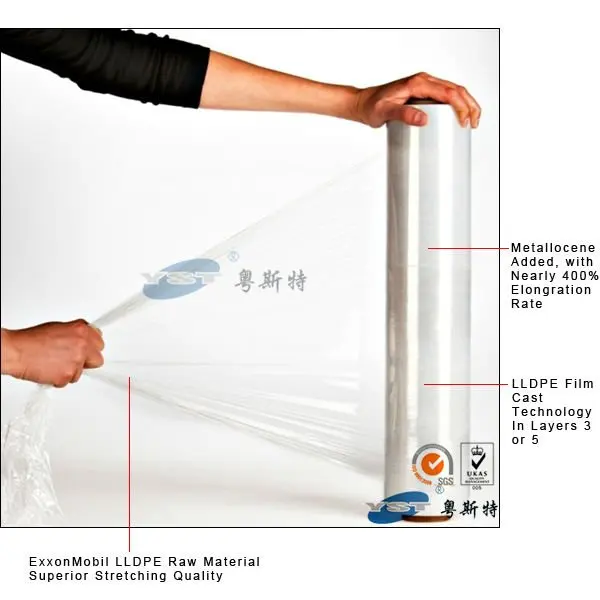 Tint Dark Blue Pallet Stretch Shrink Wrap Film 14mu x 6