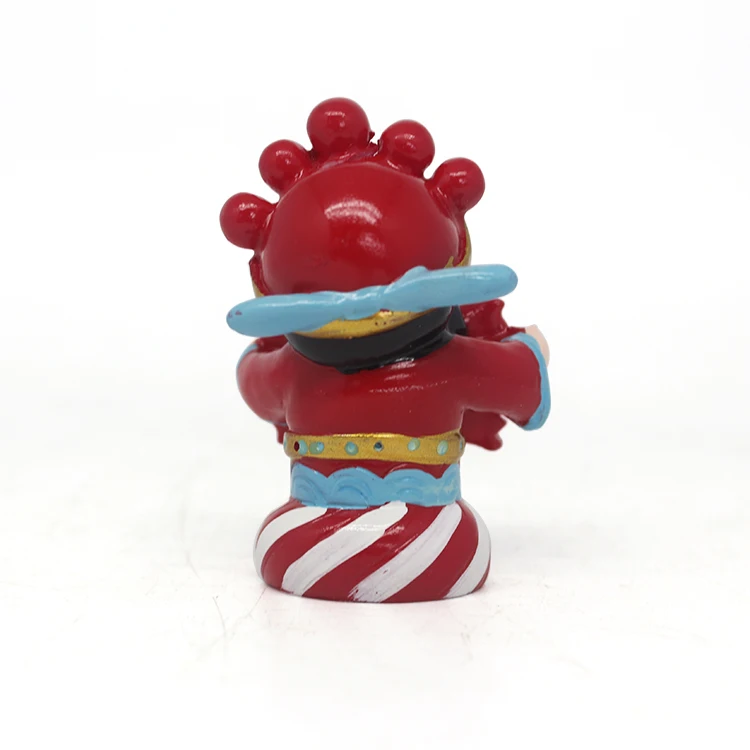Custom chinese god of fortune red statues resin craft home decor