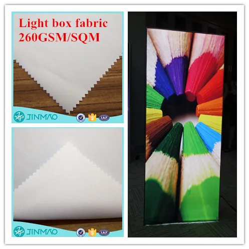 
matte direct printing fabric Latex/UV/ECO-SOLVENT printing light box fabric 
