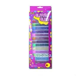 5 color 10MLStationery Non-toxic  Glitter Glue set  children handwork glue