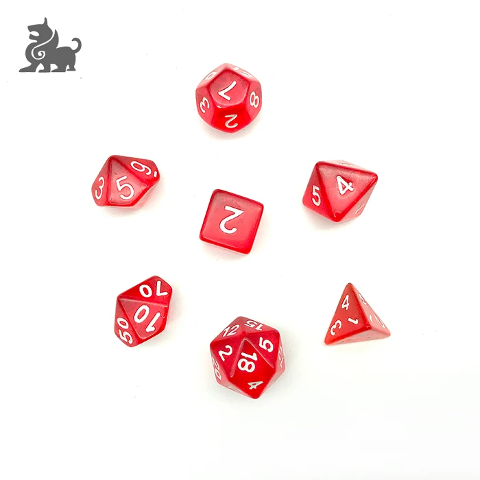 Factory Price Acrylic Plastic Color Dice Multi Sides Gaming Dice