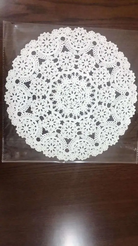 round paper lace doilies paper tray mat