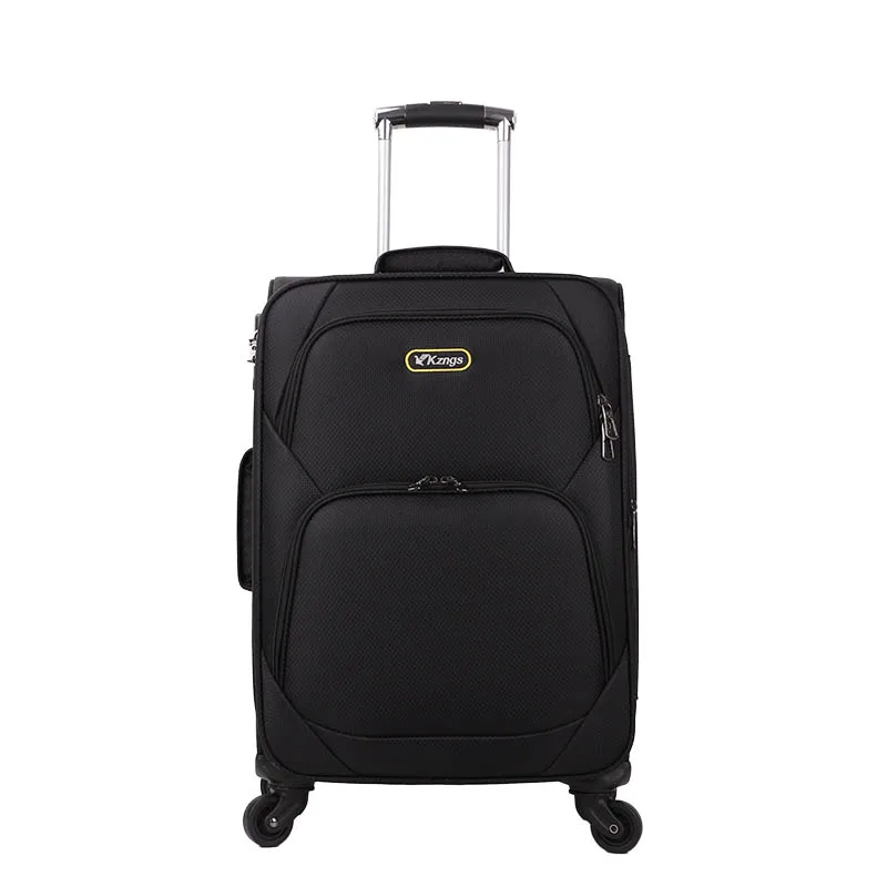 Factory wholesale soft fabric suitcase travel trolley luggage sets for outdoor