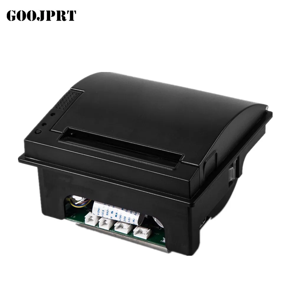 3-inch 12V POS kiosk embedded thermal printer with auto cutter 80mm panel printer for vending machine