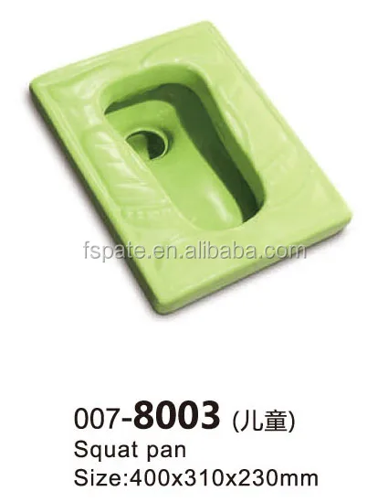 high quality kindergarten bathroom wc small size Green colorful kids Pedestal basin for children