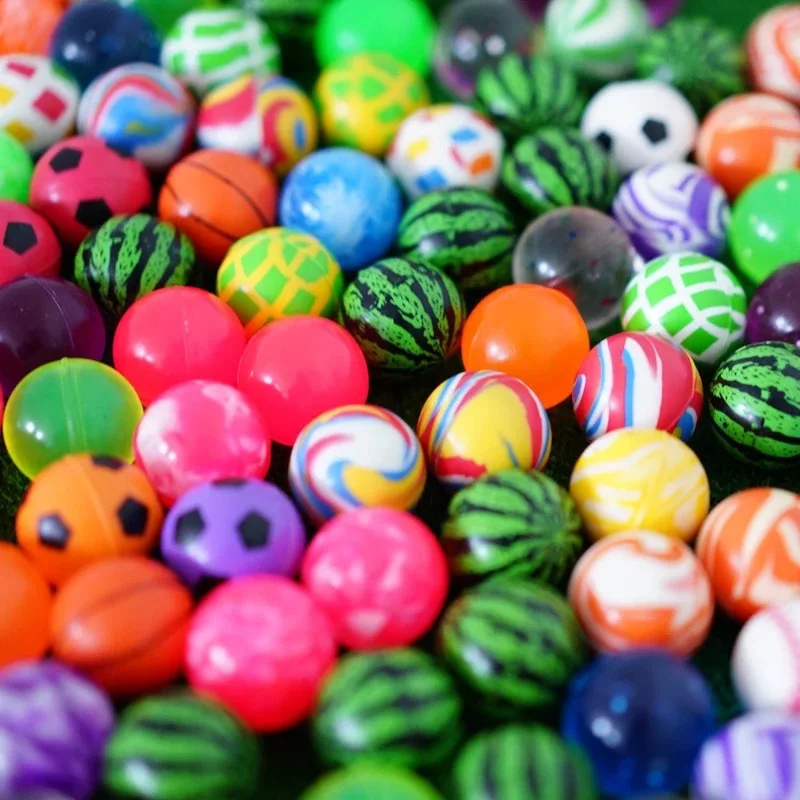 Wholesale Various Design  45mm Small Toy Rubber Mix Color  Bouncy Balls