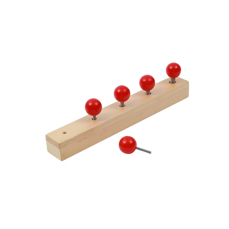 Деревянные игрушки Монтессори высокого качества, учебное пособие Монтессори, Обучающие гайки и болты