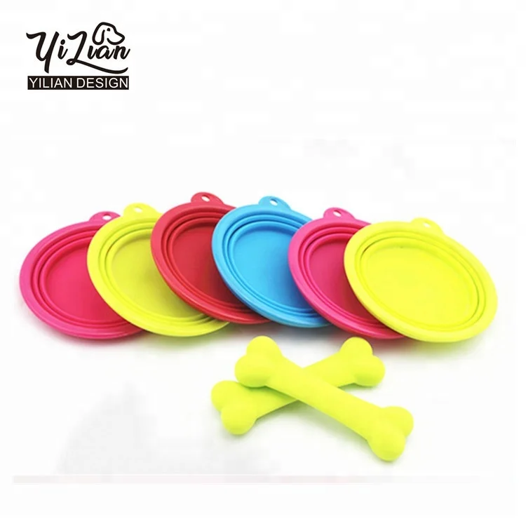 pet silicone travel 350 750 1000 1500ml capacity custom logo collapsible dog bowl