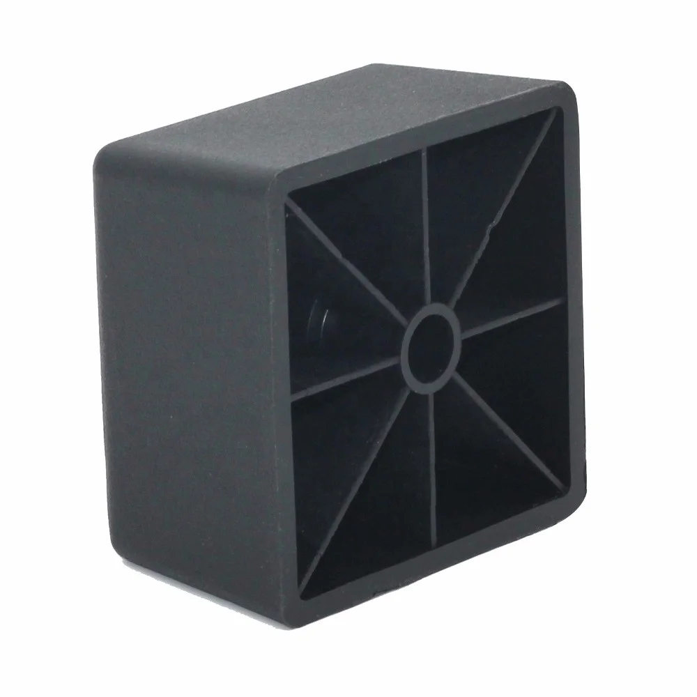 top quality 1.6 inch square plastic sofa feet