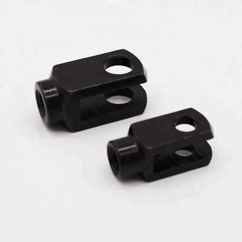 Black zinc plated yoke end U clevis for gas spring