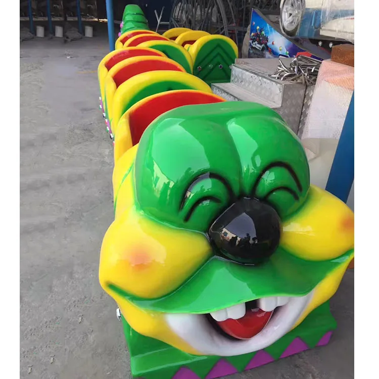 Fairground attractions amusement rides fruit worm slide track ride roller coaster