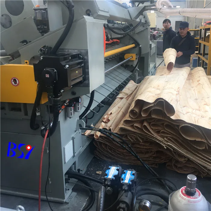 Automatic 8 feet spindless ziricote wood veneer rotary peeling lathe/ziricote veneer peeling machinery 8feet