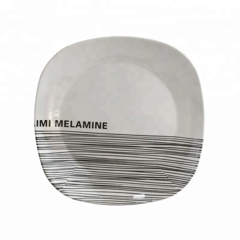 9 дюймов круглые по запросу заказчика принт меламина квадратные тарелки