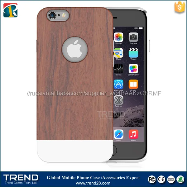 2 в 1 шт. древесины slicoo древесины чехол для iphone 6 6 s