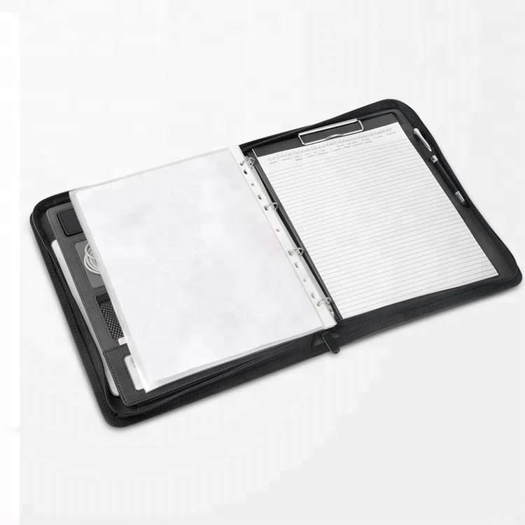 Multifunction File Folder Expandable Business Organizer A4 Leather Portfolio Folders