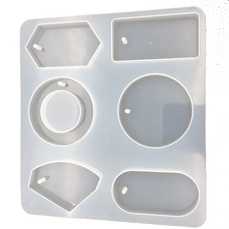 Yiwu Bobao 3D 6pcs basic geometric shape DIY silicone glue plaster clay wax epoxy resin incense accessories craft ornament molds