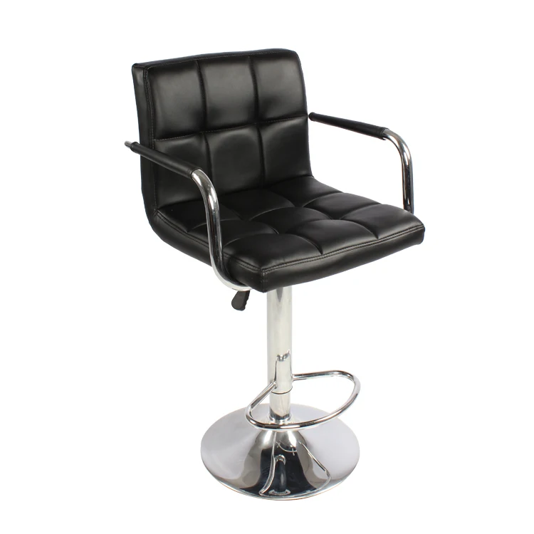 
High Quality Comfortable Latticed Bar Stool With Armrest 