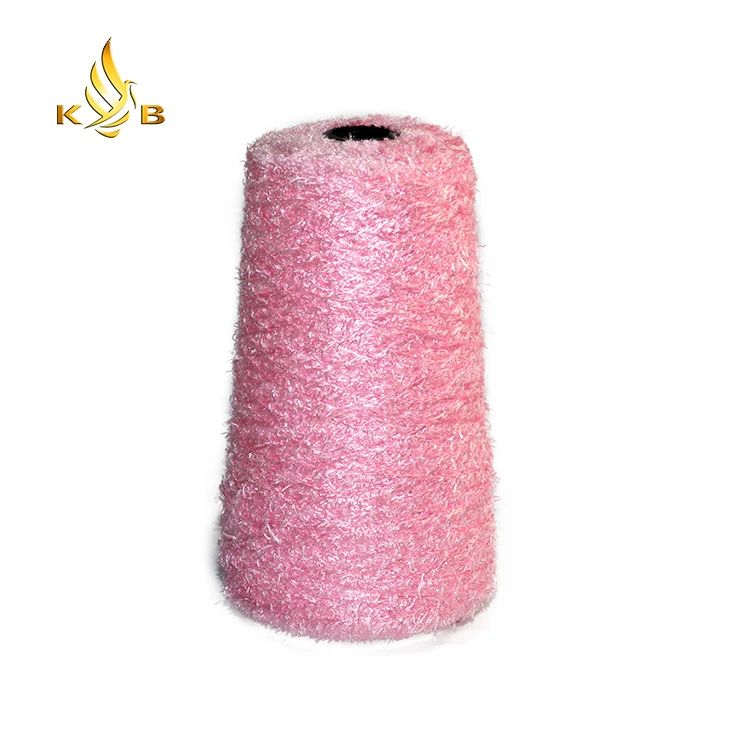 100% Polyester Feather Yarn High Quality Dyed Feather Knitting Yarn Fancy Yarn For Weaving