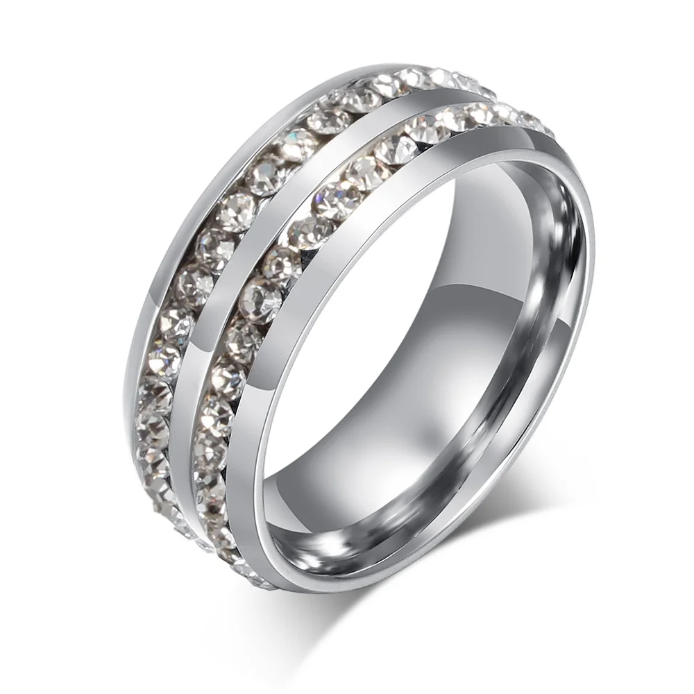 
Mens Wedding Bands Black Diamond Ring Jewelry Stainless Steel Fashion Rings 1-2 Days for Stock Order, 7-20 Days for Custom Order 