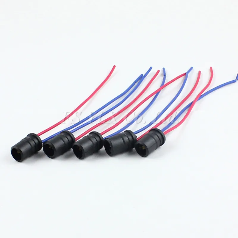LED bulb T10 socket LED T10 socket t10 w5w led bulb holder cable adapters soft rubber t10 bulb connector socket