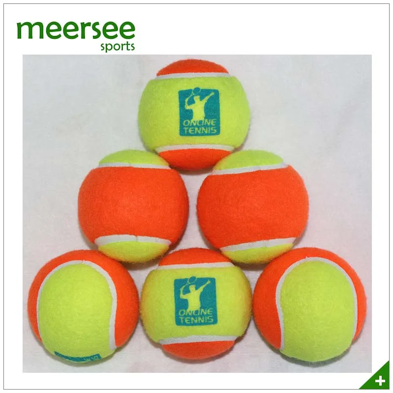 Orange & Yellow Standard 2.5 Inches Stage 2 personalized tennis ball