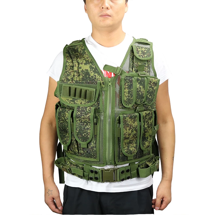 Wear-resistant Camouflage Multifunctional tactical Vest Molle Tactical Hunting Vest Jacket With Multi Pocket