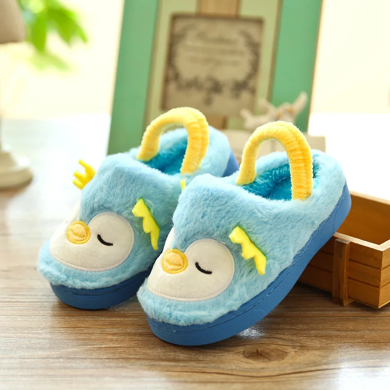 
Lovely Cartoon Toddler Baby Slippers Kids Slippers Boys Girls Cotton Shoes Winter Warm Comfortable Children Home Slippers 