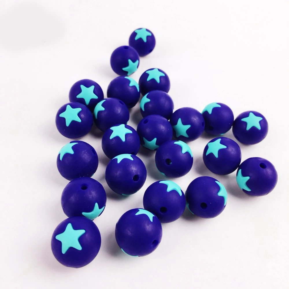 Модные ювелирные изделия 2017, Детские Жевательные бусины из пищевого силикона, бусины для прорезывания зубов оптом