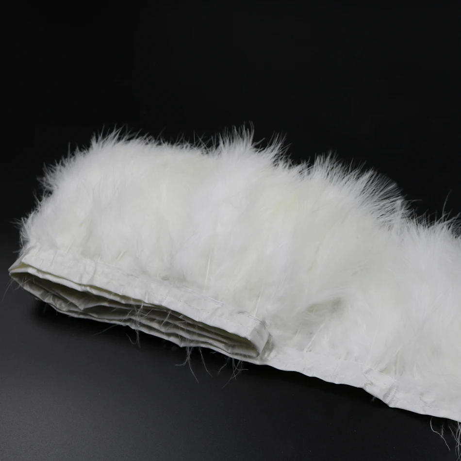 Alibaba Wholesale White Marabou Feather Trim