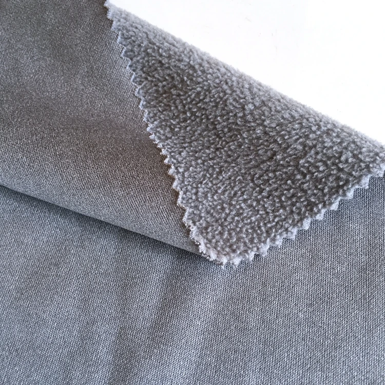 100% spun polyester knitting high quality PK fabric fleece for garment