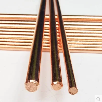 Copper coated Round gouge for welding Gouging carbon electrode gouges graphite materials with groove 10*305mm