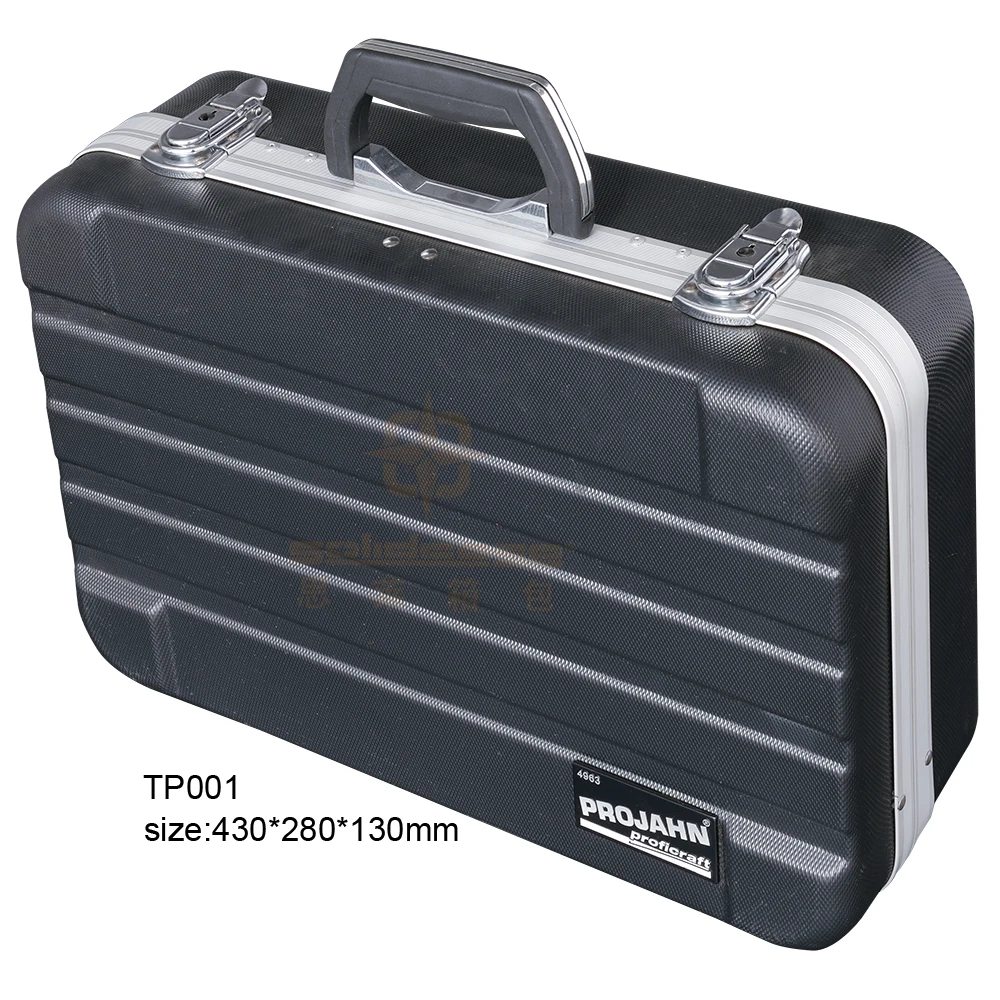 Aluminum frame plastic hard ABS carry case for tool equipment storage display