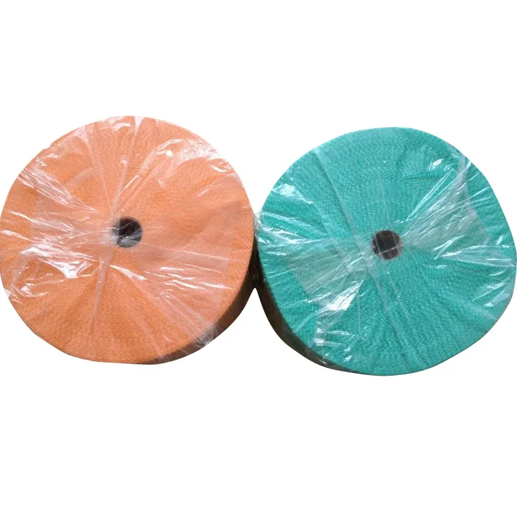 Good price orange nonwoven spunlace wavyline kitchen wipes for household cleaning