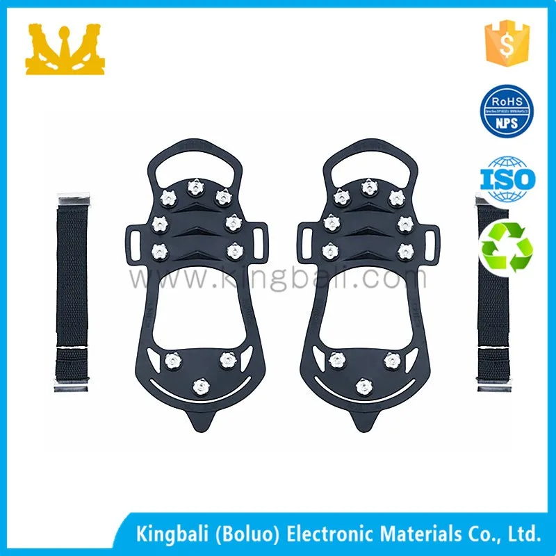 4 зуба Силиконовая Резина Ice бутсы из нержавеющей стали льда Захваты/ледолазание кошки