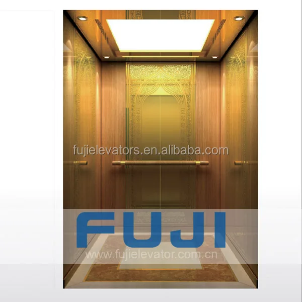  FUJI новый дизайн Титановый зеркальный кабина вилла Лифт небольшой домашний лифт для