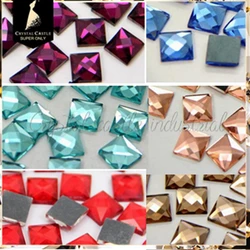 China wholesale price top quality 3240 square flat back non hotfix glass crystal sew on rhinestones