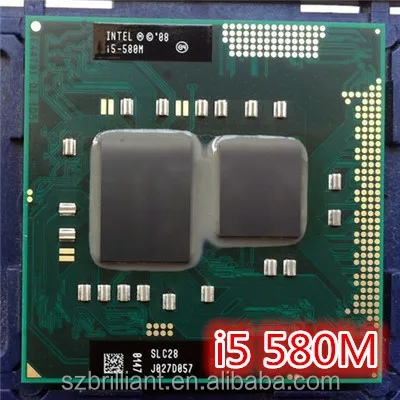 Оригинальный процессор Intel Core i5 580M 3M кэш 2,66 ГГц-3,33 ГГц PGA988, процессор для ноутбука, совместимый с HM55 PM55 HM57 QM57