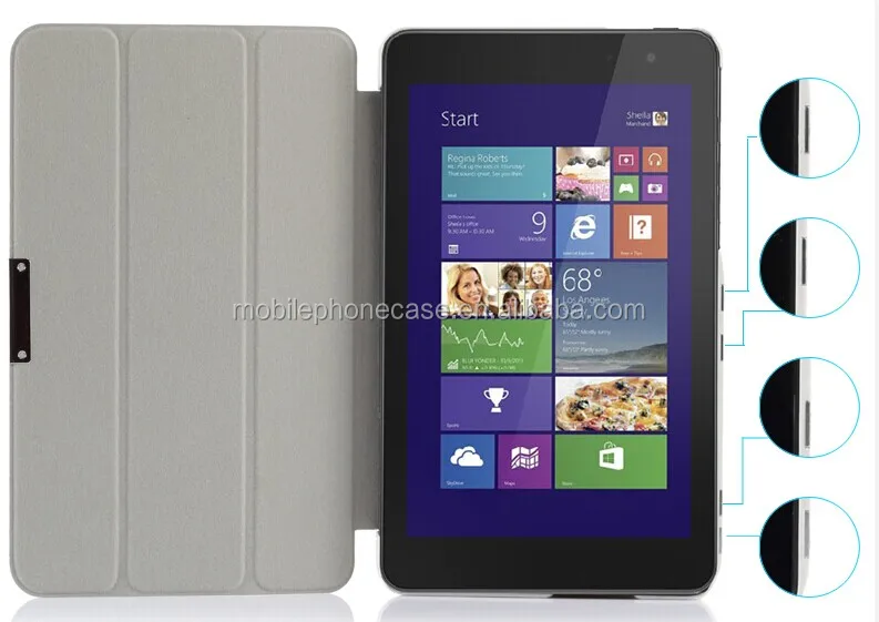 Leather Case for Dell Venue 8 Pro Tablet Case Cover 8 Inch PU 10 with High Quality Hot Selling Best Seller CN;GUA Wy-740 Wenyi
